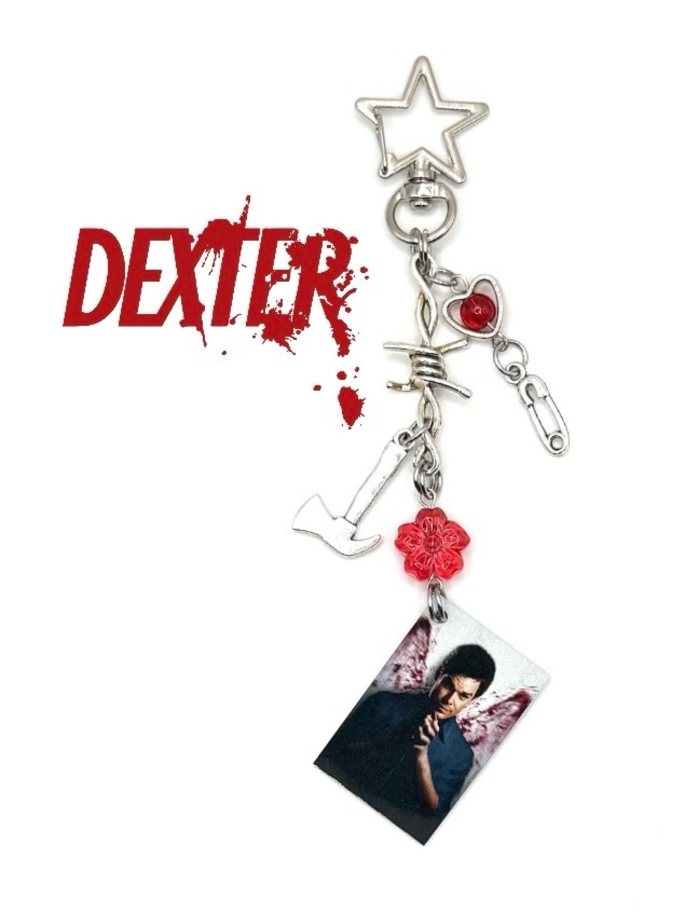 Dexter Keychain | Purse Charm | TV Series Fan Merch